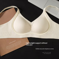 Threaded Ruched Soft Support Bra Underwear