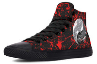 Printed Couple High Top Canvas Shoes