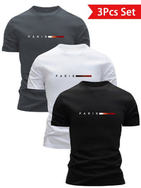 Men's Fashion Printed Casual Slim T-shirt