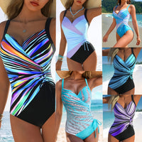 One-piece Swimsuit High Waist Women Backless