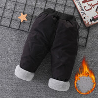 Baby Cotton Pants Boys Three Layer Plus Velvet And Thick Girls