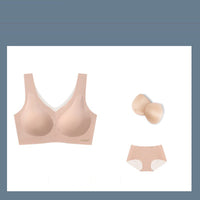 One-piece sports seamless bra