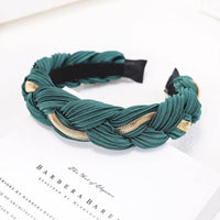European And American Twist Braid Metal Chain Headband