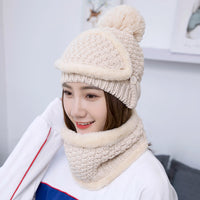 Warm autumn and winter knitted hat