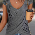 Spring And Summer Casual Short Sleeved Top