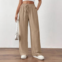 Bestseller Loose-fitting Pocketed Elastic-waist Wide-leg Pants