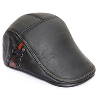 Men's leather cap