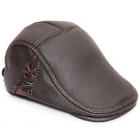 Men's leather cap