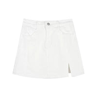 High Waist Slit Elastic Half-body Vintage Sheath Skirt Anti-exposure