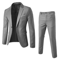 Two-piece Suit Business Professional Formal Wear Korean Slim Fit