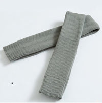 Step over the knee and pile up leg warmers