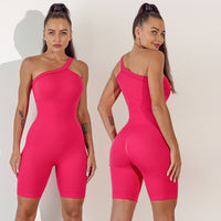 Yoga Wear Pilates Suit Chest Pad Quick-drying Sling One-piece Tights