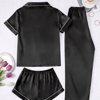 Long Pantssmooth-surface Womens Loungewear Set In French Style