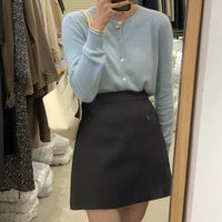 Raccoon Velvet Short Thickened Coat Cardigan Women's Design Sense Niche Small Wool Sweater
