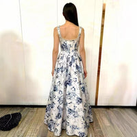 New French-style Square-neck Figure-flattering Slip Dress