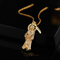 Micro-pave Zircon Divine Pendant Jewelry Titanium Steel Chain