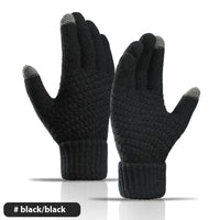 Men's Cashmere-like Thickened Reverse Needle Jacquard Women's Fashionable Warm
