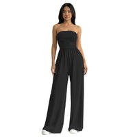 Stretchy Loose Wide Leg Jumpsuit Pants