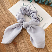 Simple fashion candy solid color rabbit ears head circle