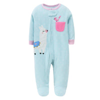 Baby wrap jumpsuit with zipper