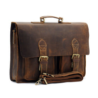 Crazy Horse Leather Handbag Shoulder Messenger Bag