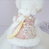 Chinese-style Tasseled Pet Clothing For Fall And Winter