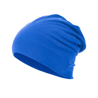 All-season, Versatile Solid-color Slouchy Beanie With A Knitted Wrap-around Design