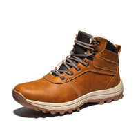 Men's high top plus cashmere shoes