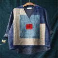 Lapel Long Sleeve Shirt Retro Line Polka Dot Top