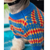 Autumn And Winter Color Round Neck Pullover Dog Sweater