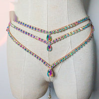 New Belly Dance Waist Chain, Heavy-duty Hot Drilling Oriental Dance Handmade