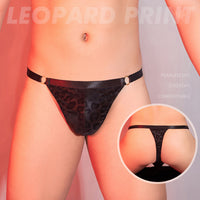 Men's Seduction Leopard Print T-back