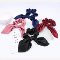 Simple fashion candy solid color rabbit ears head circle