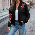 Women's Simple Printed Full-zip Cardigan Coat