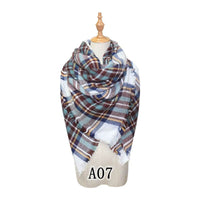 Colorful imitation cashmere check square