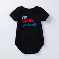 Cartoon animal alphabet black white baby romper
