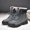Men's Cotton  High-Top Plus Velvet Warm Snow Boots Thick-Soled Hiking Shoes