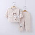 Newborn Baby Suit Autumn New Natural Color Cotton Thin