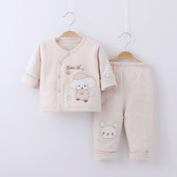 Newborn Baby Suit Autumn New Natural Color Cotton Thin