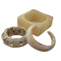 Women's Irregular Geometric Blooming Resin Bracelet