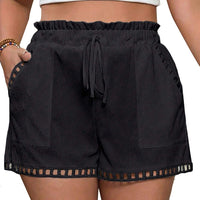 Pocket-designed, Niche High-waist Shorts