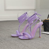 Fashion Tie Catwalk Metal Stiletto Sandals