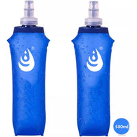 Sports Soft Water Bottle Silicone Mouthpiece Fitness Cycling Running
