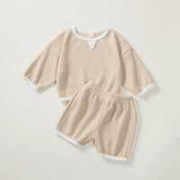 Solid Color Versatile Top Shorts Suit