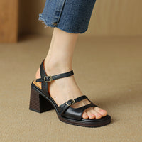Women's Retro Open-Toe Casual Sandals