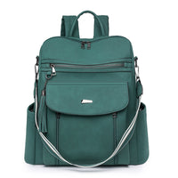 PU Retro Lady's Bags Large Capacity Women's Backpack
