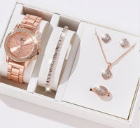 Luxury All-match Diamond Big Rhinestone Women's Five-piece Gift Box