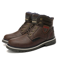 European Style Outdoor Mountaineering Snow Boots Men's High Top