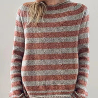 3D Digital Printed Women's Round Neck Sweater Made Of Coarse Needle Fabric
