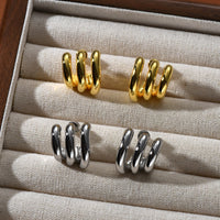 All-matching Niche Sterling Silver Needle Ear Studs Unique Earrings
